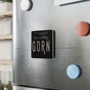 I’m Reading Gorn Porcelain Magnet, Square