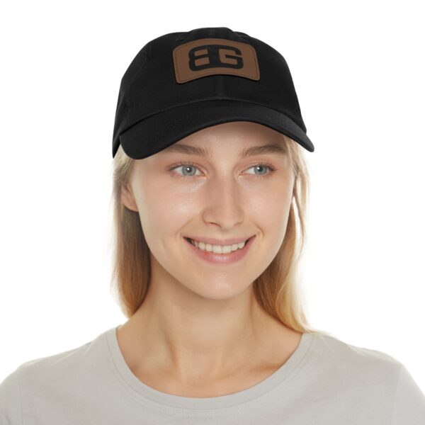 Black Gulch Ranch brand Classic Hat with Leather Patch - Image 4
